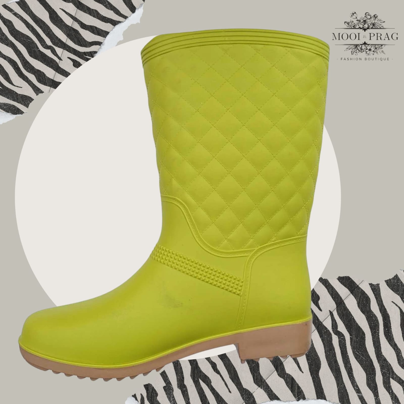 Jackie Water Gumboots Green