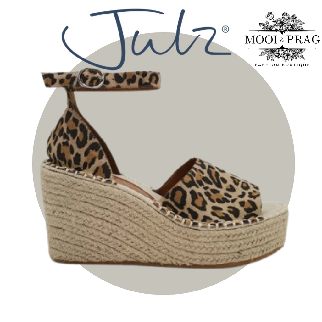 Julz Beckham Leather Leopard