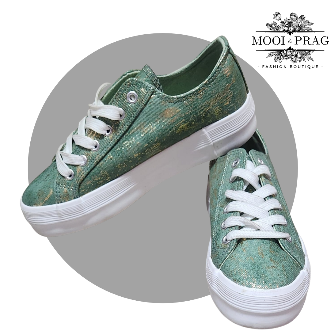 TK Green and Gold Laces