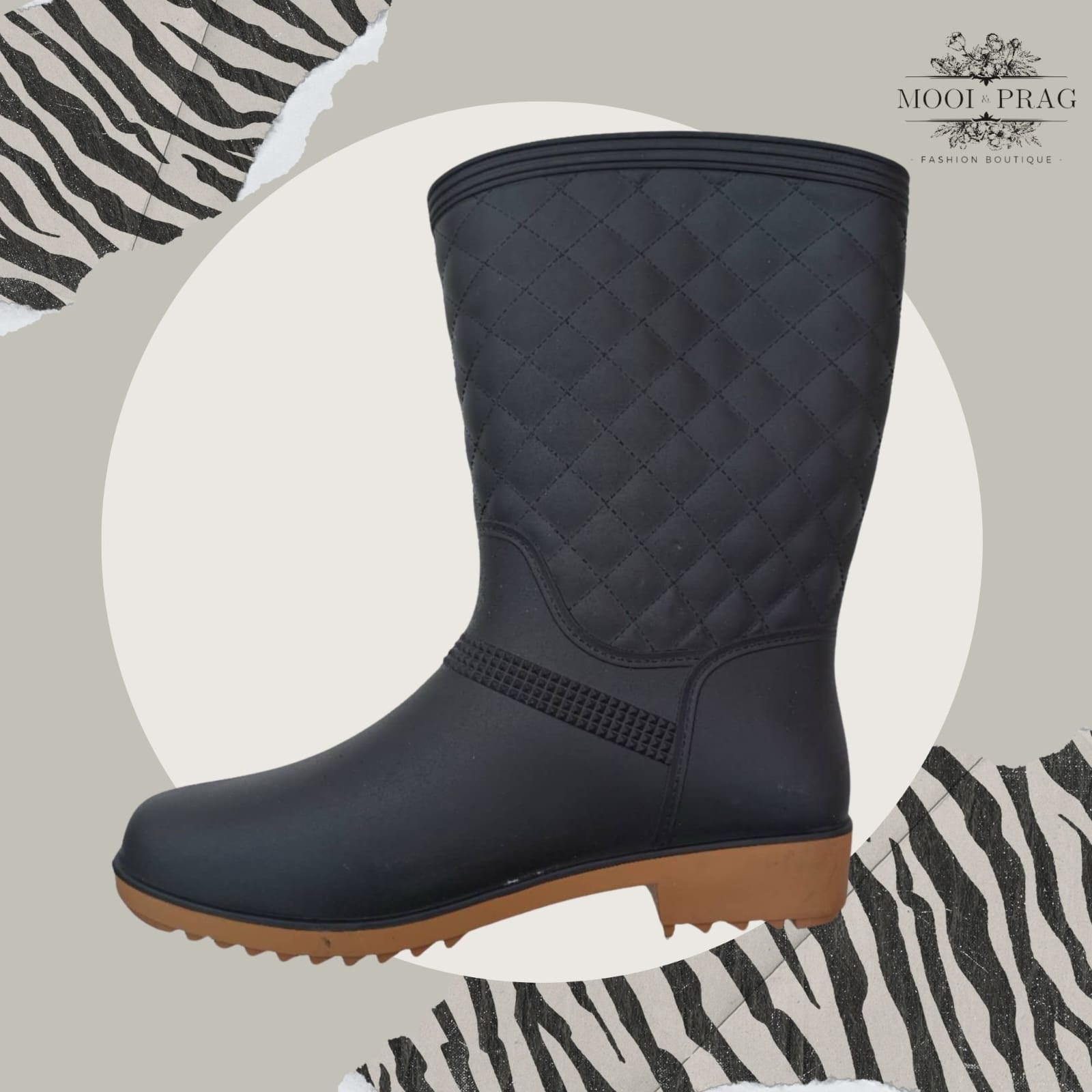 Jackie Water Gumboots Black